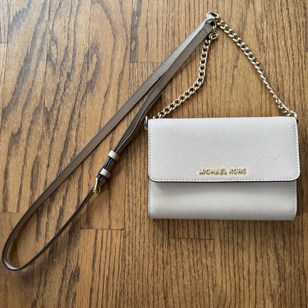 Michael Kors Cream Crossbody Bag